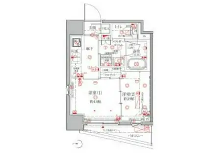 クレイシア森下ステーションサイト(2K/4階)の間取り写真