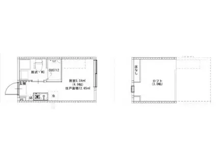 MJ TERRACE TAKASAGO(ワンルーム/2階)の間取り写真