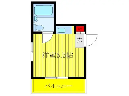大和田ビル(ワンルーム/2階)の間取り写真