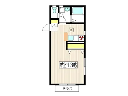 ウィルコート(ワンルーム/1階)の間取り写真