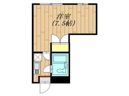 モンテ・リサイア淵野辺(1K/1階)の間取り写真