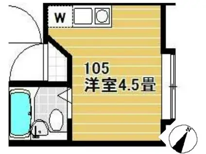 アーバンプレイス沼袋(ワンルーム/1階)の間取り写真