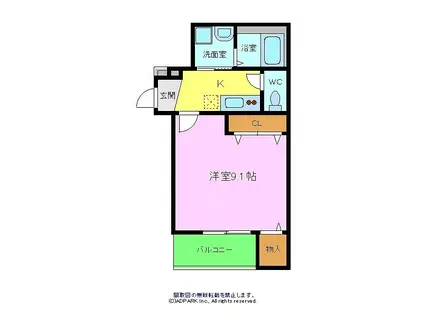 ラメゾン向陵中町Ⅰ番館(1K/1階)の間取り写真