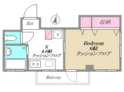 R-STYLE武蔵境(1K/3階)の間取り写真