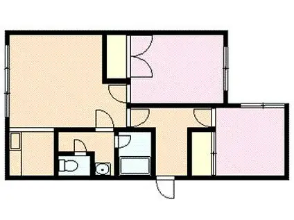 コットンハウス16(2LDK/1階)の間取り写真