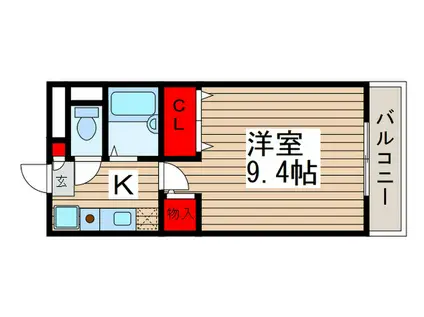 アンシャンテ(1K/2階)の間取り写真