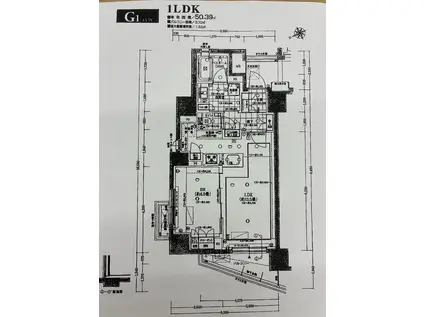 オープンレジデンシア池尻大橋(1LDK/9階)の間取り写真