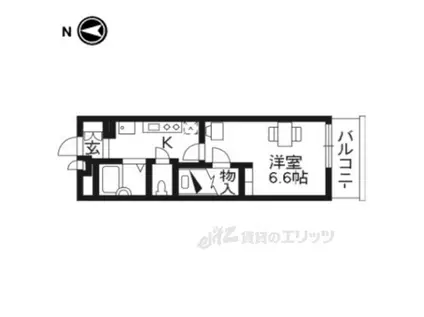 レオパレスプリオール東山Ⅲ(1K/2階)の間取り写真