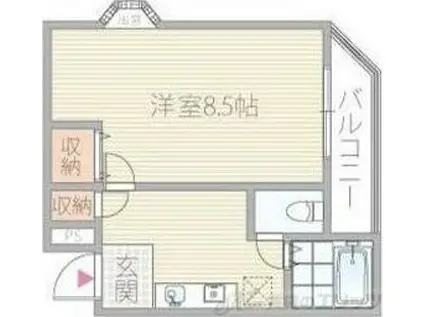 TABIYADO SENRIKITA(1K/2階)の間取り写真