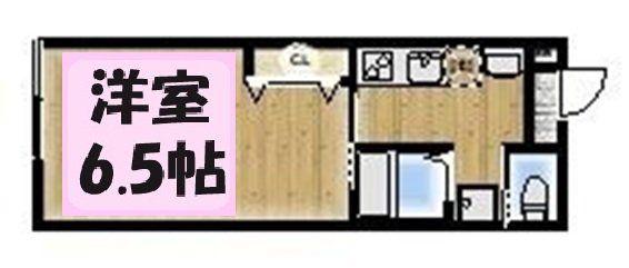 アンビション豊春(1K/1階)の間取り写真