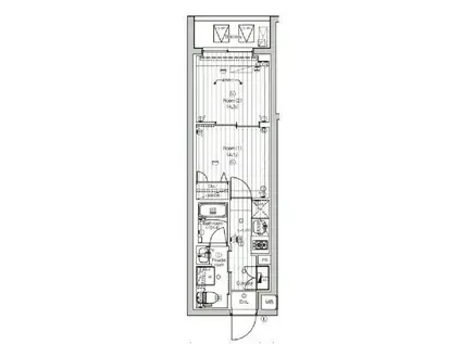 PREMIUMCUBE東高円寺DEUX(2K/1階)の間取り写真