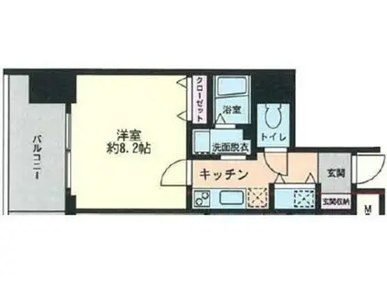 NOAH′S ARK(1K/6階)の間取り写真