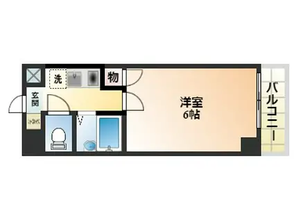 ビクトワール小阪(1K/3階)の間取り写真