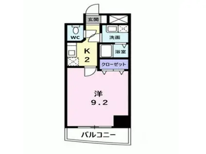 グラン アルカンシエル(1K/7階)の間取り写真