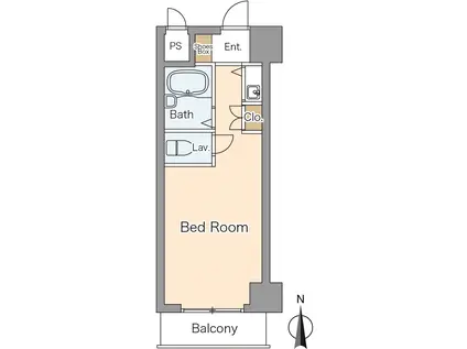 ノアーズアーク京都五条(ワンルーム/10階)の間取り写真