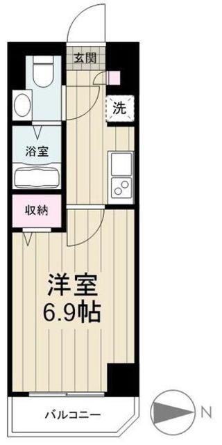MAXIV西川口AZ TRE(1K/3階)の間取り写真