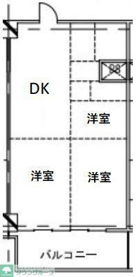 サクラピアビル(2SDK/10階)の間取り写真
