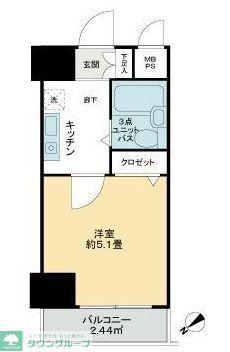 アーバンヒルズ吉野町(1K/3階)の間取り写真