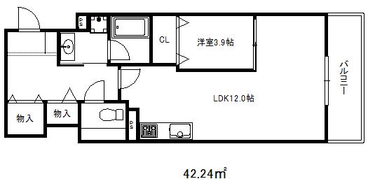 モント マヤ(1LDK/3階)の間取り写真