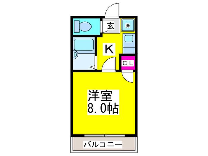 DWELL HIRO(1K/4階)の間取り写真