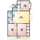 シャンピアマンション(3LDK/3階)の間取り写真