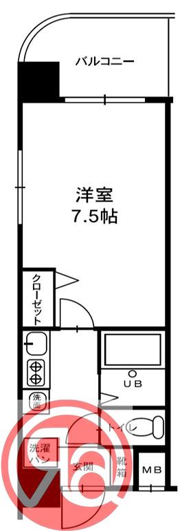 ARK ONE(1K/7階)の間取り写真
