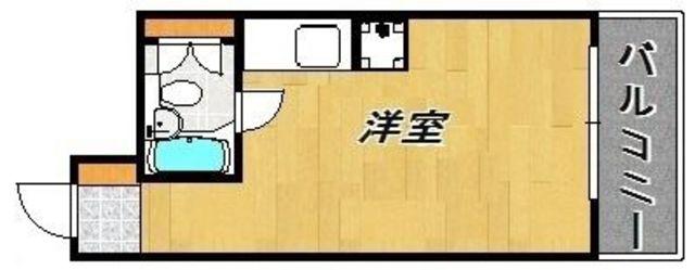 シティパーク薬院(ワンルーム/6階)の間取り写真