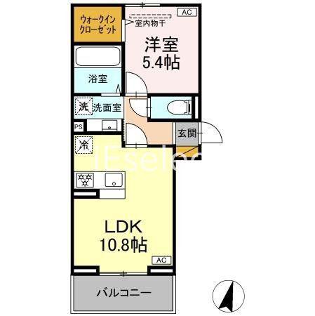 アリエッタ(1LDK/3階)の間取り写真