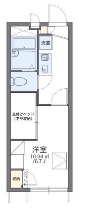 レオパレスアイレックスハイム(1K/1階)の間取り写真