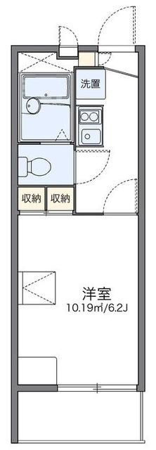 レオパレス舞浜(1K/1階)の間取り写真