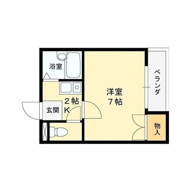 ランテルディ(1K/3階)の間取り写真