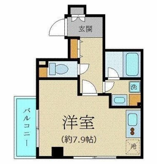 プレールドゥーク新宿御苑(ワンルーム/3階)の間取り写真