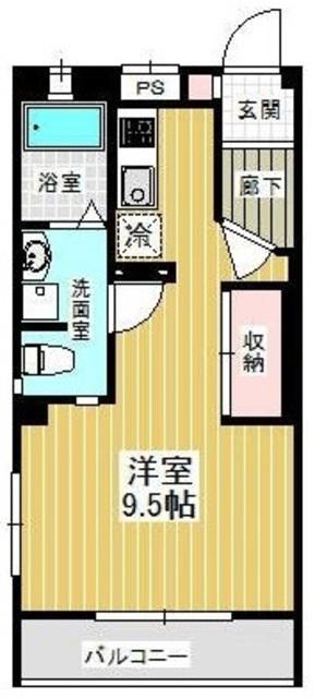 DEAR COURT M(ワンルーム/3階)の間取り写真