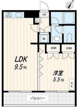 セシーズイシイ13(1LDK/3階)の間取り写真