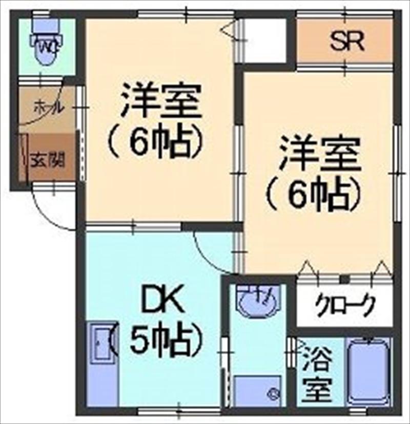 カーサ・グラビス(2K/1階)の間取り写真
