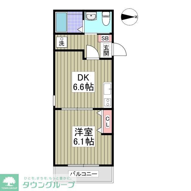 GRANSTYLE 由比ヶ浜(1DK/3階)の間取り写真