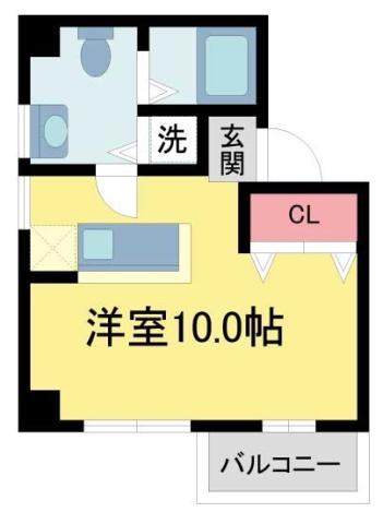 VILLA RIX(ワンルーム/2階)の間取り写真