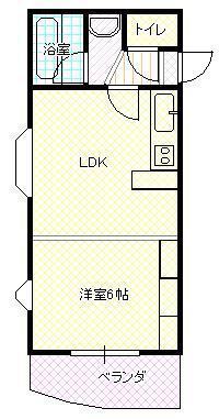 アルビレオ南三番町(1LDK/3階)の間取り写真