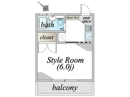 ボンメゾン(1K/2階)の間取り写真