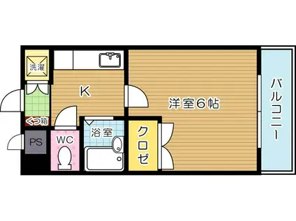 エクシート八幡(1K/1階)の間取り写真