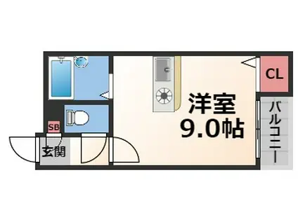 CTビュー永和(ワンルーム/3階)の間取り写真