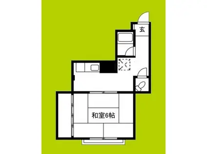 新和マンション(2K/3階)の間取り写真