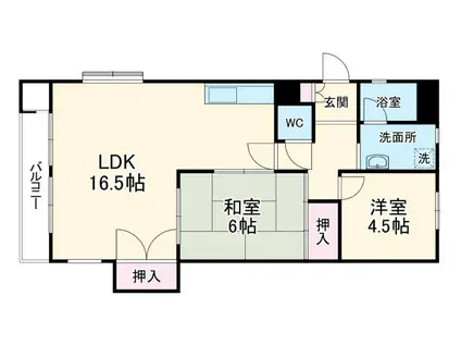 エクセレント緑地公園(3LDK/4階)の間取り写真