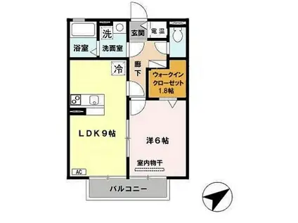 グランフォート(1LDK/2階)の間取り写真