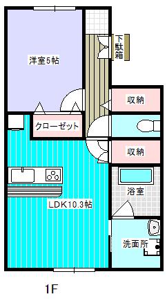 和福株式会社十和田宅建メイト(1LDK/1階)の間取り写真