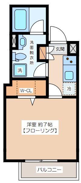 HOUSING松原ビル(1K/2階)の間取り写真