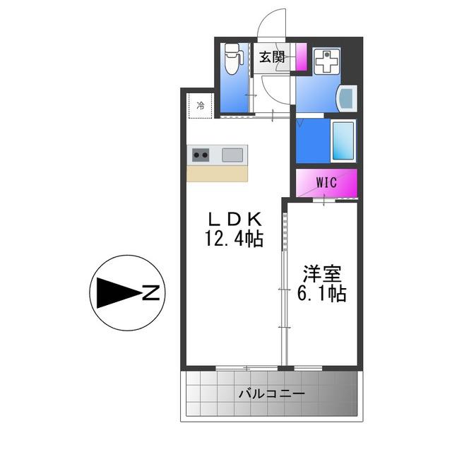 プレジオ永和ASIAN(1LDK/8階)の間取り写真