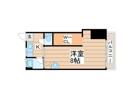 神明レジデンス(1K/3階)の間取り写真