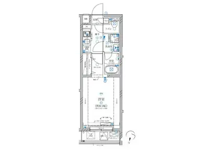ALIVIS新江古田(1K/1階)の間取り写真