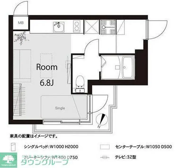 NICアーバンハイム根津公園 10階階 間取り